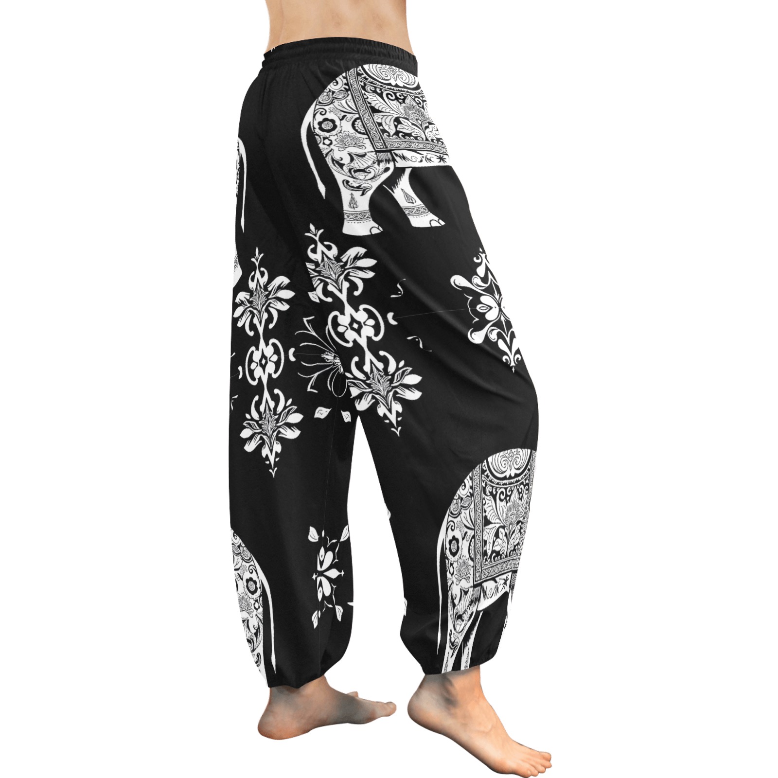 Women's All Over Print Harem Pants (Model L18) - Image 3