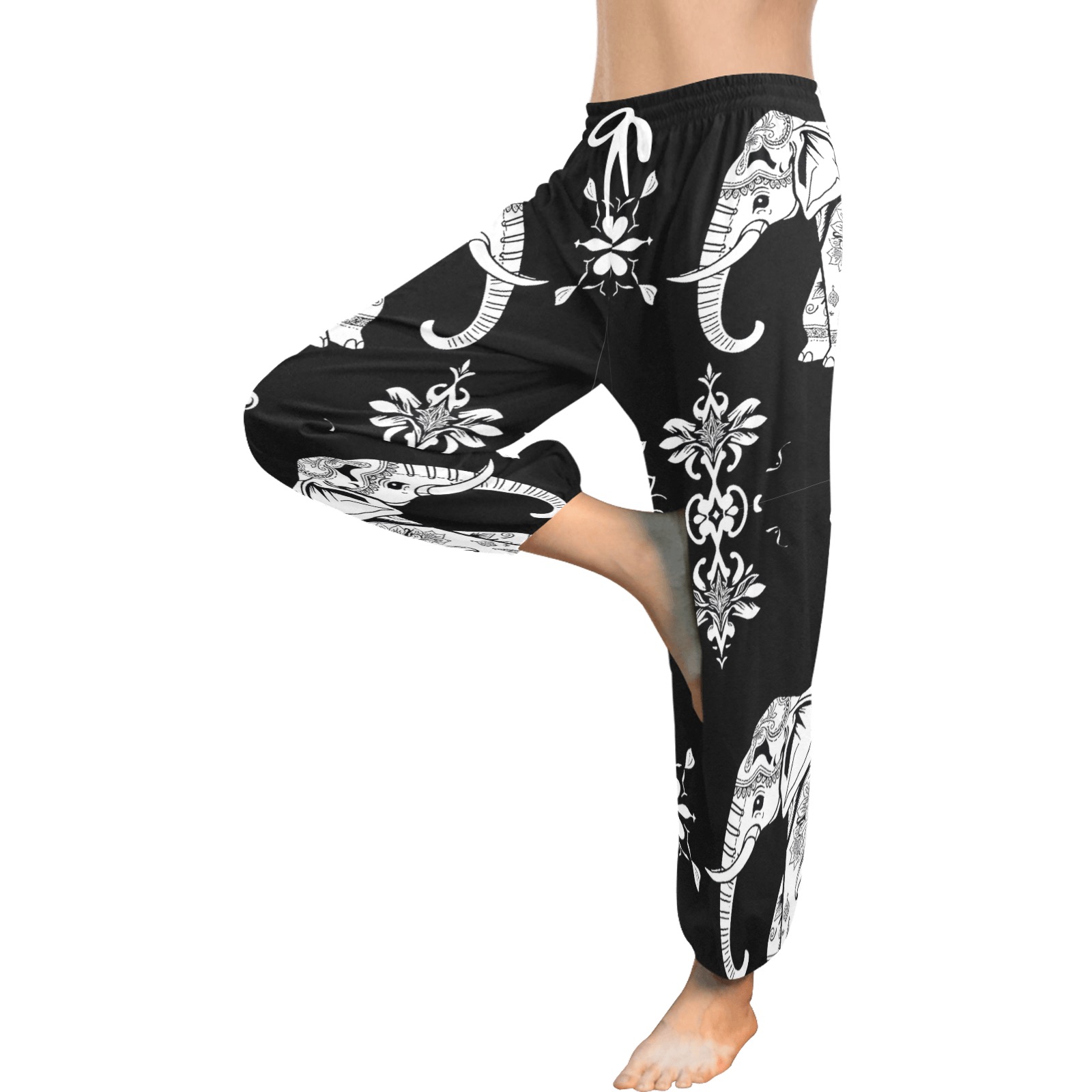 Women's All Over Print Harem Pants (Model L18) - Image 2
