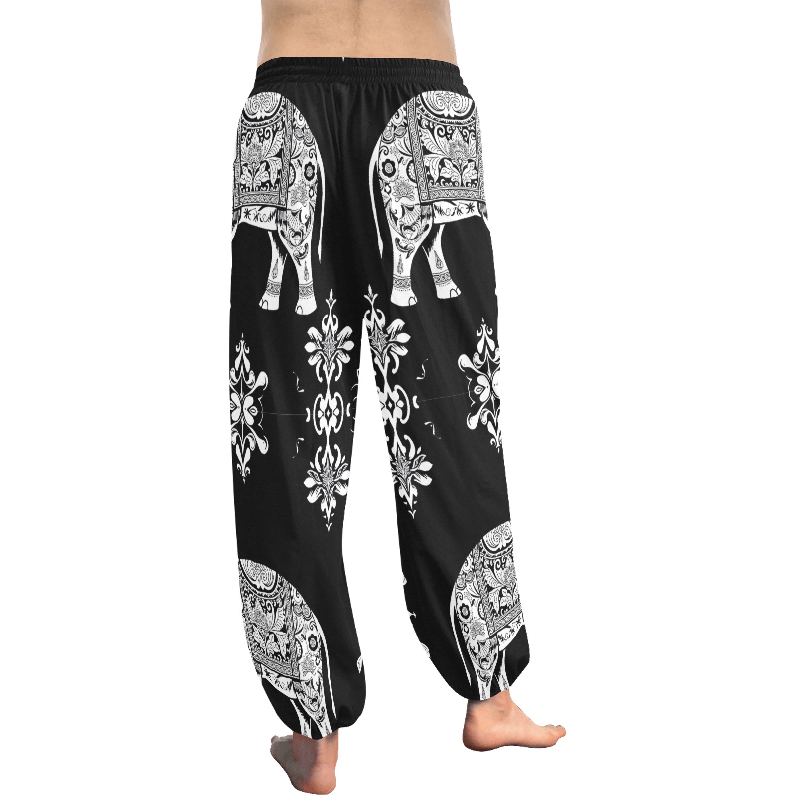 Women's All Over Print Harem Pants (Model L18) - Image 4